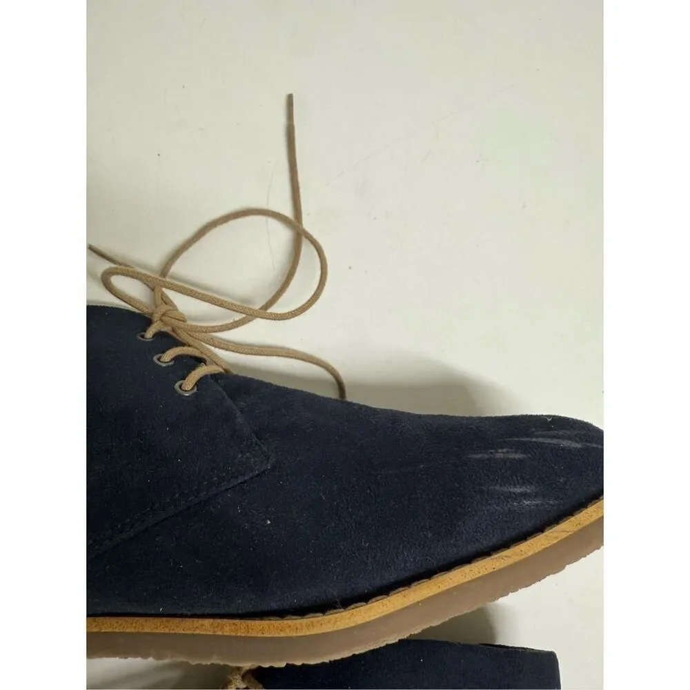 H&M Faux Suede Men’s Navy Blue Chukka Boots Size 10,5 See Description